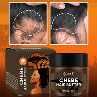 Beurre Capillaire Chebe 100% Africain pour Marque Blanche, Traitement des Cheveux Bouclés, Beurre Croissance Cheveux à la Poudre de Chebe