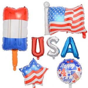 Ballons patriotiques 2025, drapeau américain, en forme d'étoile, décoration de fête du 4 juillet, fournitures en gros pour la fête de l'indépendance - Product Image 3