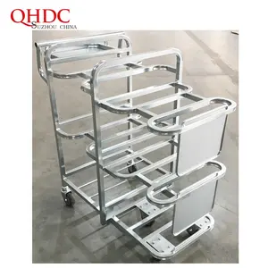 Carro De Cargas Ladder Order Picking Winkelwagen Boodschappen Apparatuur Met Trolley Materiaal Handling Equipment Heavy Duty Cargo Trolley