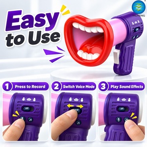 Neuartiges Großmaul-Stimmenverzerrer-Megaphon-Spielzeug für Kinder, Stimmenmodifikator, Rekorder, Horn, Scherzartikel, Geburtstagsparty-Requisite - Product Image 2