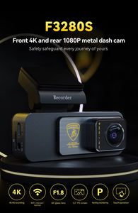 Grabadora de conducción 4K de ángulo 123, caja negra para <span class=keywords><strong>coche</strong></span>, pantalla táctil de vídeo delantera y trasera, IPS WiFi, modo de estacionamiento 24H, grabación en bucle - Product Image 2