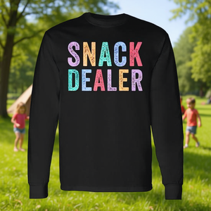 Camiseta de manga larga Snack Dealer, camiseta colorida para el personal de la campamento de verano, camiseta para trabajadores de guardería - Product Image 3