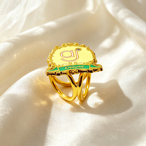 High Quality Luxury Scarf <b>Ring</b> Hollow Flower Design Gold Tone Metal Shawl <b>Ring</b> for Daily Wear and Party Occasions - Product Image 2