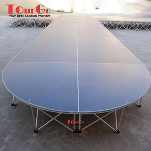 TourGo Intellistage Outdoor Aluminum Portable Runway Catwalk Fashion Show Stage