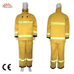 CE Certified EN469 <strong>Firefighter</strong> Jacket Pants Turnout <strong>Gear</strong> with Nomex IIIA Aramid Flame Retardant Materials