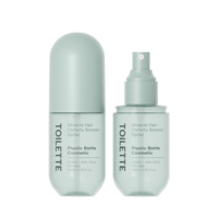 Flacon pulvérisateur PET de luxe en forme de capsule 60ml 100ml, vide, pour cosmétiques, brume fine, pour soins capillaires et du cuir chevelu, logo personnalisé