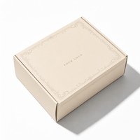 Boîte en papier kraft gaufré de qualité supérieure, boîte en carton à rabat personnalisée avec logo, plateau rigide pour emballage de pâtisserie française