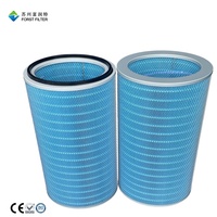 Filter Cartridge Industri Oval Selulosa Tahan Api untuk Pengumpul Debu Sandblasting dan Shot Blasting