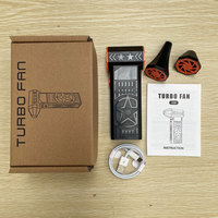 Souffleur d'air turbo sans fil alimenté par batterie portable avec moteur sans balais pour un allumage rapide du feu, barbecue, allumage de cheminée