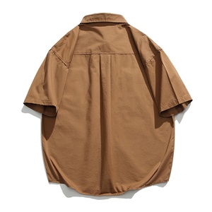 Camisa <span class=keywords><strong>de</strong></span> Manga Corta <span class=keywords><strong>de</strong></span> Algodón con Cuentas, Estilo Japonés Retro, <span class=keywords><strong>para</strong></span> Hombre, Informal, Versátil, <span class=keywords><strong>para</strong></span> Verano, <span class=keywords><strong>para</strong></span> <span class=keywords><strong>Adolescentes</strong></span> - Product Image 2
