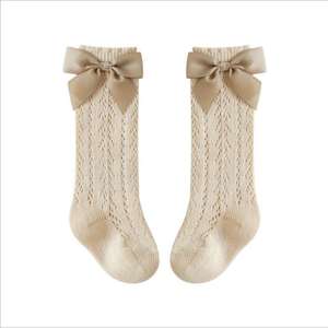 Gran oferta de calcetines de algodón para bebé, <span class=keywords><strong>medias</strong></span> de tobillo alto de estilo español para niñas, calcetines informales transpirables de punto antideslizantes para el verano - Product Image 4