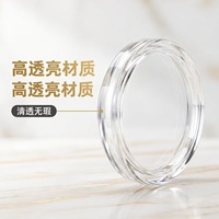 Boîte de rangement pour pièces de monnaie du zodiaque de l'année du Dragon de 30,6 mm, étui de protection rond pour 100 pièces de monnaie avec conteneur de rangement pour collectionner les pièces de monnaie