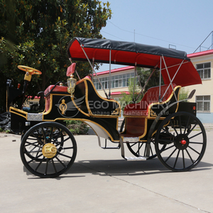 Charrettes à chevaux électriques vintage pour le tourisme, chariots de mariage, charrettes de promenade à chevaux Victoria à vendre - Product Image 3