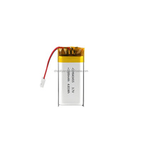 Batterie à semi-conducteurs 3.7V 643455 ultra-mince et légère, cellule rechargeable, capacité personnalisée, 500 cycles