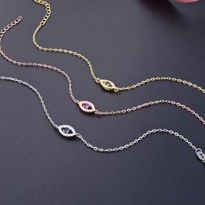 กำไล925เงินสเตอร์ลิงแบบปรับได้โรเดียมสีทองสำหรับผู้หญิงสำหรับงานเลี้ยงงานแต่งงานของขวัญแต่งงานเพทาย - Product Image 1