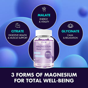 Gomitas de <span class=keywords><strong>magnesio</strong></span> glicinato <span class=keywords><strong>para</strong></span> aliviar <span class=keywords><strong>el</strong></span> estrés <span class=keywords><strong>para</strong></span> soporte energético Suplementos de <span class=keywords><strong>magnesio</strong></span> orgánico Gomitas de glicinato GMP sin azúcar - Product Image 3