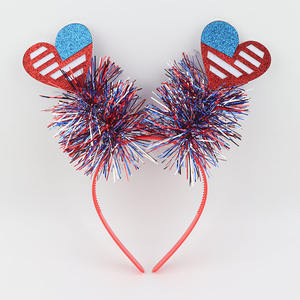 ربطة رأس رابعة مخصصة من ملحقات حفلات جولي ، زينة براقة وطنية برأس نجمة ، ربطة رأس - Product Image 4