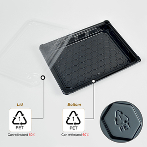 Récipients alimentaires jetables à <span class=keywords><strong>emporter</strong></span>, plateaux en plastique, boîte d'emballage fraîche, plateaux d'emballage <span class=keywords><strong>de</strong></span> viande avec couvercle - Product Image 3