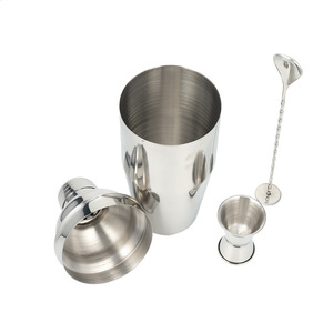 <span class=keywords><strong>Set</strong></span> Boston Shaker, Kit da Barman con Mixer, Pestello, Doppio Jigger, Colino, Cucchiaio per Miscelare, <span class=keywords><strong>Set</strong></span> di 3 Utensili da Bar per Campeggio - Product Image 6