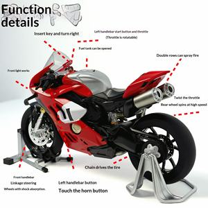 Motocicleta de juguete Ducati V4R de aleación, modelo dinámico de alta gama 1:9, edición lanzamiento transfronterizo, con control de fuerza. - Product Image 2