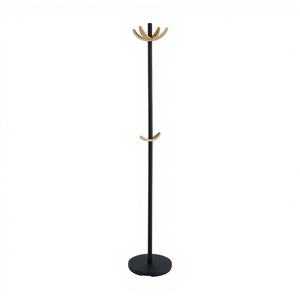 Perchero de Acero Minimalista de Alta Calidad con 6 Ganchos, Acabado Cromado, Mueble Moderno para Sala de Estar, Dormitorio, Oficina, Comedor - Product Image 1