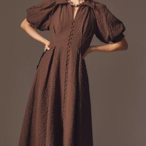 เสื้อเชิ้ตทรงเอไลน์แขนพองยาวแบบหวานๆ เซ็กซี่  ผ้าทอเป็นมิตรกับสิ่งแวดล้อม  น่ารัก  คอปก  ระบายอากาศได้ดี  ไซส์ XS ถึง 6XL เหมาะสำหรับวันพักผ่อน - Product Image 1