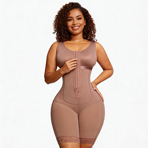 Faja de compresión postoperatoria de cuerpo completo, moldeadora ajustable frontal para recuperación, faja de compresión para liposucción - Product Image 2
