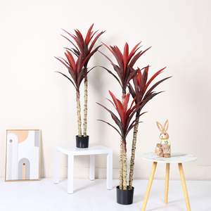 Faux Greenery Árbol artificial Planta de sorgo Árbol en maceta de plástico Árbol de planta de <span class=keywords><strong>agave</strong></span> <span class=keywords><strong>falso</strong></span> para decoración del hogar - Product Image 2