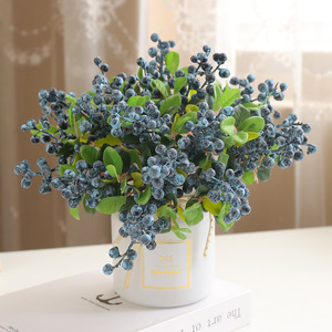 Arrangement de fleurs artificielles de myrtille Ruilisi 10cm-30cm Décoration d'intérieur Accessoires de mariage - Product Image 1