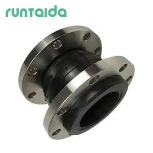 Rubber Bellows Expansion Joint Flanged Connector Coupling Pipeline Bellows Compensator EPDM Flexible Rubber Expansion Joint