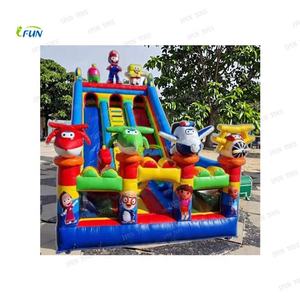 Tobogán Inflable de Doble Carril con Diseño de Spider-Man para Parque de Aventuras al Aire Libre, Fabricado en PVC y Vinilo, para Niños - Product Image 5