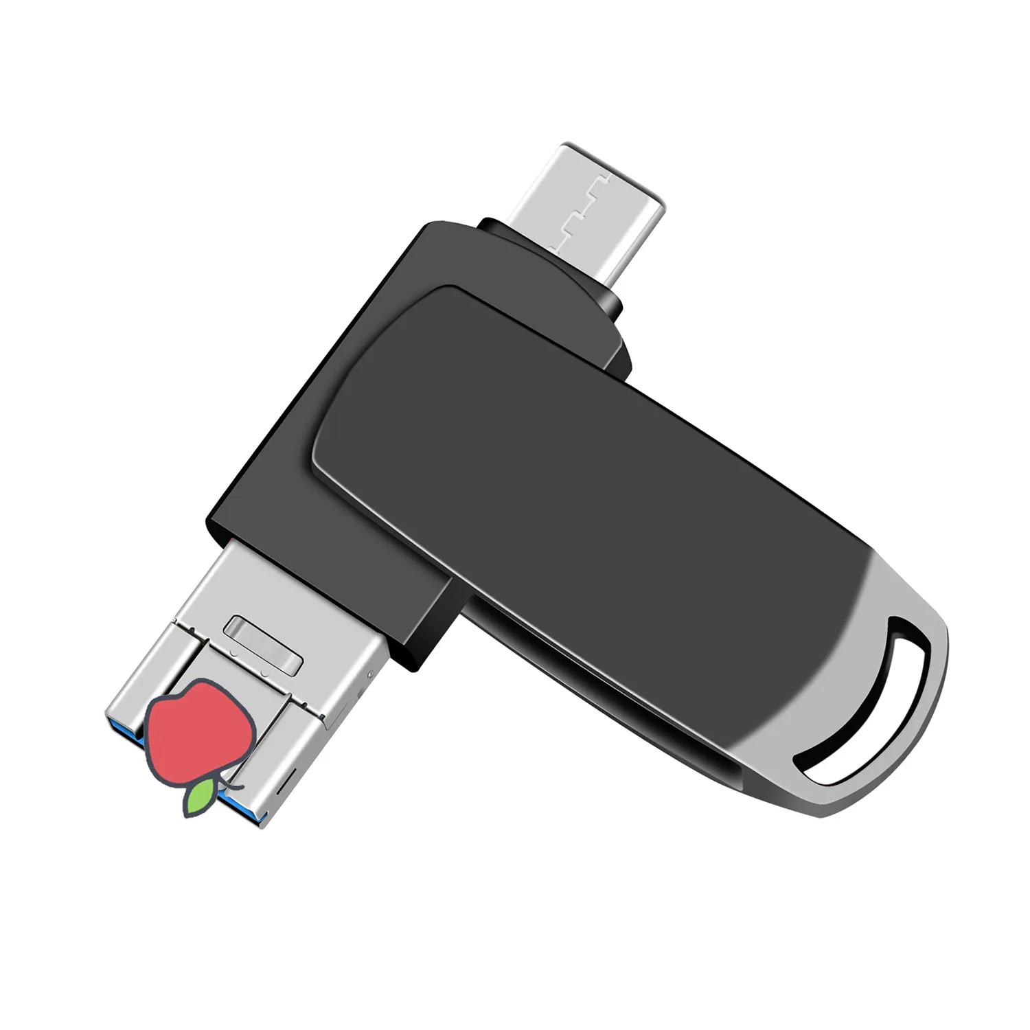 ذاكرة محمولة USB 3.0 3.1 جديدة من OTG للهواتف المحمولة USB تعمل بنظام Android Lightning 3 في 1 قلم محمول من النوع C أجهزة تخزين خارجية