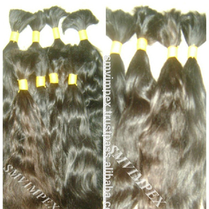 2026 Top Grade Virgin Fun Mi Temple Bulk Hair 100% Indian Human Hair Bulk, Bulk From India - Product Image 1