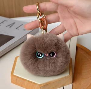 Llavero de Piel de Conejo Rex <span class=keywords><strong>Besafe</strong></span>, Suave y Adorable, con Forma de Animal, para Niñas, Regalo, Decoración de Bolsos, Colgante para Coche - Product Image 6