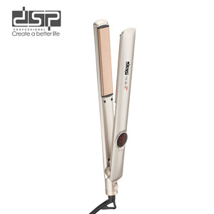 เครื่องหนีบผมไฟฟ้า Dsp แบบแผ่นคู่ ใช้ได้ทั้งหนีบตรงและม้วนผม ร้อนเร็ว สำหรับใช้ในร้านเสริมสวยและที่บ้าน - Product Image 1