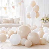 Kit d'arche de guirlande de ballons gonflables réutilisables en latex Jyao pour la décoration de fêtes d'anniversaire d'enfants et de mariages, en PVC sérigraphié rechargeable