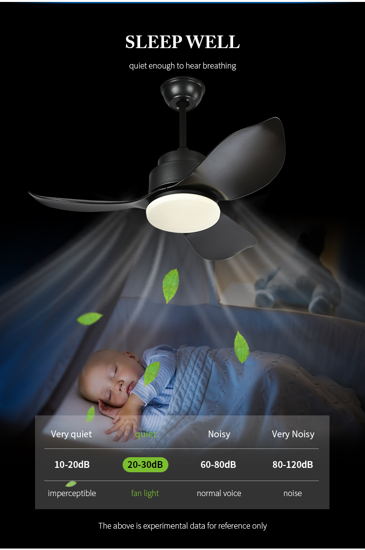 Breezelux Small size lovely style good quality popular color  bedroom decorative pendant fan light