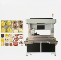 Machine à glaçage visuelle automatique, équipement de décoration multicolore pour la crème glacée, les biscuits, les bonbons et les pâtisseries