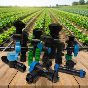 Farm Irrigation Drip Tape Connector <b>Lock</b> Ring Fitting Male <b>Thread</b> Tee for Agriculture Irrigation System - Product Image 1