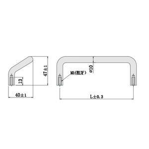 Industrial Double Bend U Shaped Handle A 1074 Stainless Steel Cabinet Handle For Mobile Phone Cabinets Electrical Distribution - Product Image 1