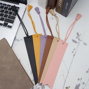 Personalized PU Leather Tassel <b>Bookmark</b> Handmade Reading Accessories Cute Page Marker for Women Girls - Product Image 4