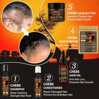 Huile d'ail pour la croissance des cheveux personnalisée Huile Chebe pour la perte de cheveux des fourmis Ensemble de shampoing et après-shampooing naturel pur Karkar Chebe 100ML