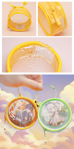 Rõ ràng PVC hình hiển thị túi với Keychain xách tay lưu trữ nhỏ Pouch PURSE sưu tầm hiển thị trường hợp cho mini con số búp bê - Product Image 4