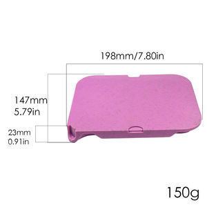 Bandeja rodante de plástico personalizable ambientalmente degradable con tapa hecha de nuevas características de material - Product Image 3