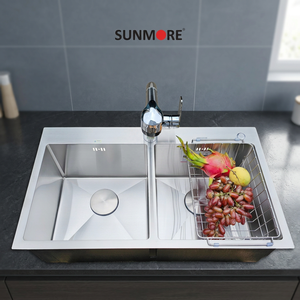 PN 7845 Top-Mount Double Bowl <b>Kitchen</b> <b>Sink</b> 304 Stainless Steel High Standard Directly From Vietnam Factory at Good Price - Product Image 1