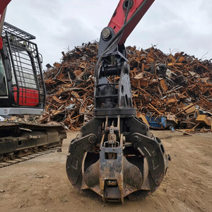 ตัวหนีบโลหะแบบหมุนได้ HEMEI Hydraulic Wear-Resistant Lotus Gripper 20 ตัน สำหรับรถขุด ใช้สำหรับจัดการเศษโลหะ - Product Image 1