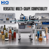 Machine d'étiquetage autocollante de bureau pour cosmétiques et boissons, étiquetage enveloppant, avant/arrière, haut/bas sur verre/plastique