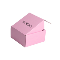 Boîtes d'Expédition Roses avec Logo Personnalisé pour Petites Entreprises, Petites Boîtes Postales en Carton Ondulé pour Emballage et Coffrets Cadeaux