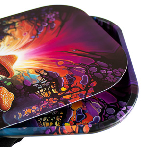 Plateau à rouler personnalisé 27*16cm Plateau à rouler en métal Plateau de service de qualité supérieure pour le <span class=keywords><strong>tabac</strong></span> à rouler les herbes - Product Image 6