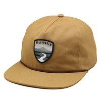 Casquette de baseball souple non structurée à 5 panneaux en coton, avec logo personnalisé brodé ou tissé, en toile, à visière plate et cordon